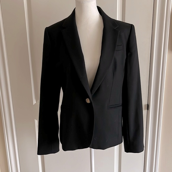 J. Crew wool blazer size 14 black - Picture 3 of 15